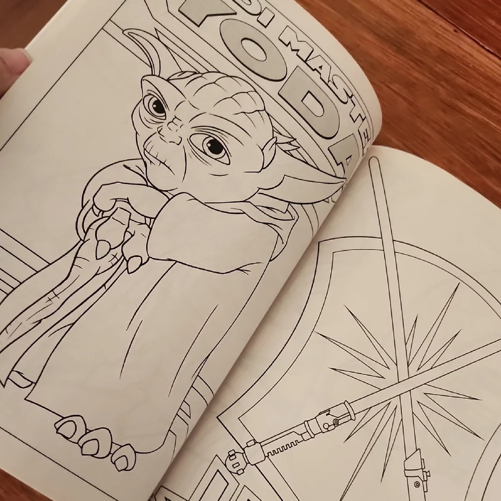 Disney Star Wars Coloring Book with Red and Black Design